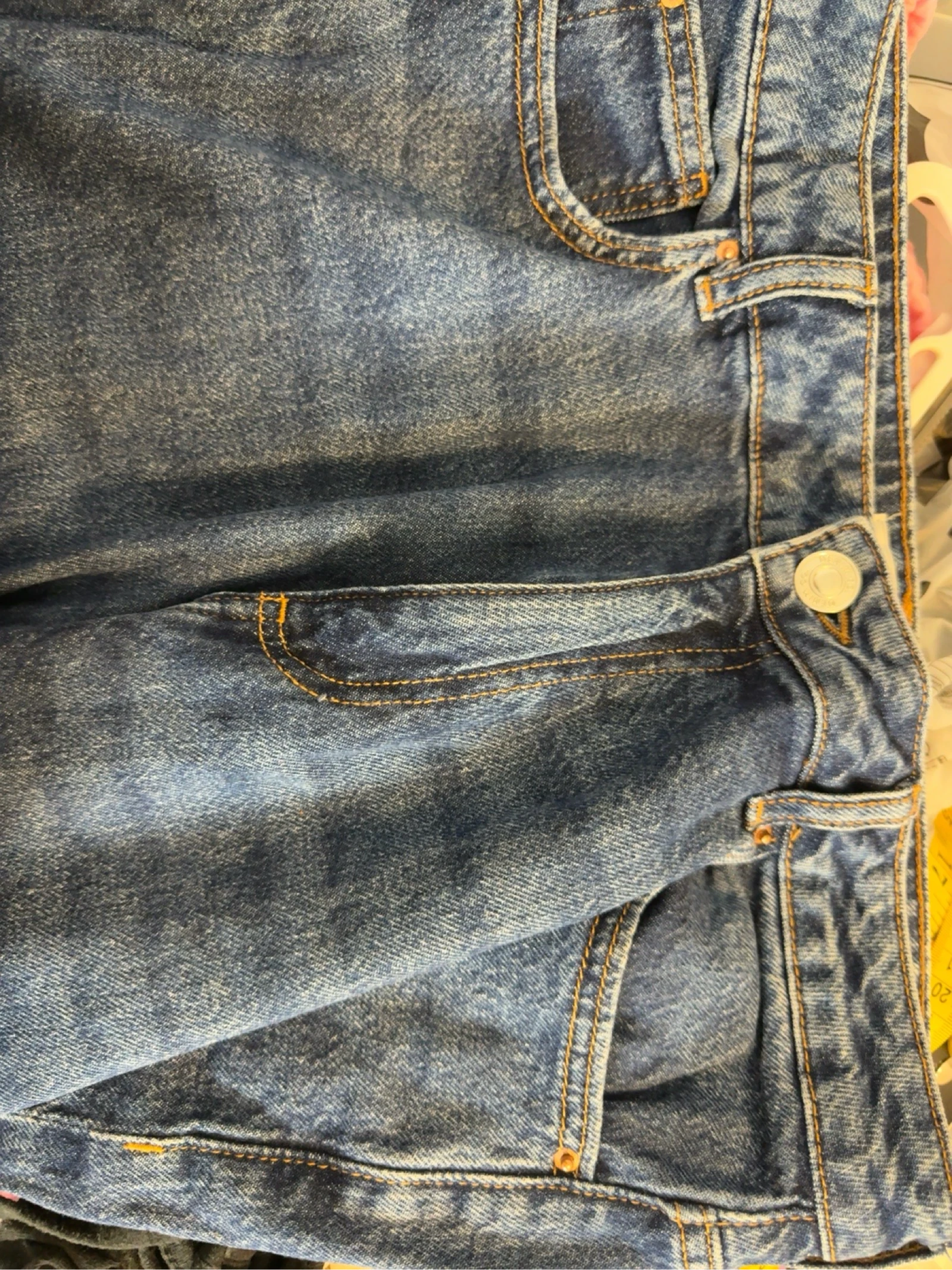 Primark rechte blauwe spijkerbroek maat L 42 denim katoen – photo 4